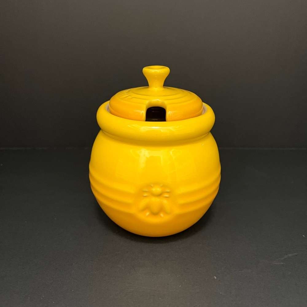 Le Creuset Yellow Honey Pot